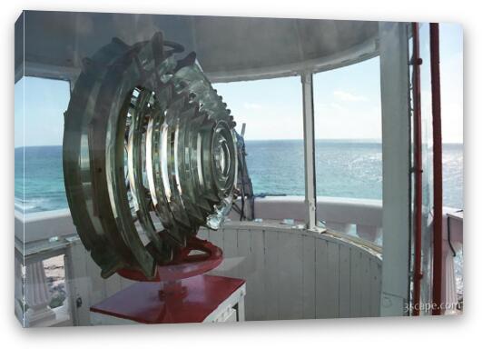 At the top of Punta Colarain Lighthouse Fine Art Canvas Print