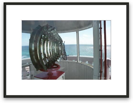 At the top of Punta Colarain Lighthouse Framed Fine Art Print