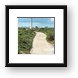Sandy road to Punta Colarain Lighthouse Framed Print