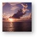 Caribbean Sunset (view from catamaran cruise) Metal Print