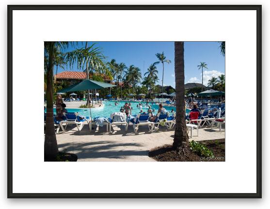 The pool life at the Allegro Punta Cana Resort Framed Fine Art Print