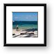 Every day, sea weed was cleaned up Framed Print