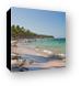 The resort was on a 20-mile stretch of nice white sand beach Canvas Print