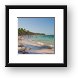 The resort was on a 20-mile stretch of nice white sand beach Framed Print