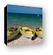 Kayaks were available at most resorts Canvas Print