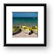 Kayaks were available at most resorts Framed Print