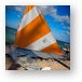 Sailing was another water-sport option Metal Print