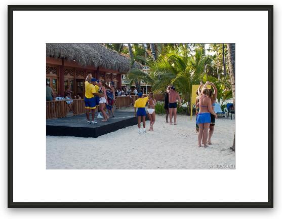 The resort offered many activities during the day, like Marenge lessons Framed Fine Art Print