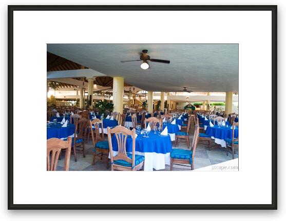 The seating area in the main dining hall of the Allegro Framed Fine Art Print