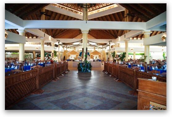 The main dining hall at the Allegro Fine Art Metal Print