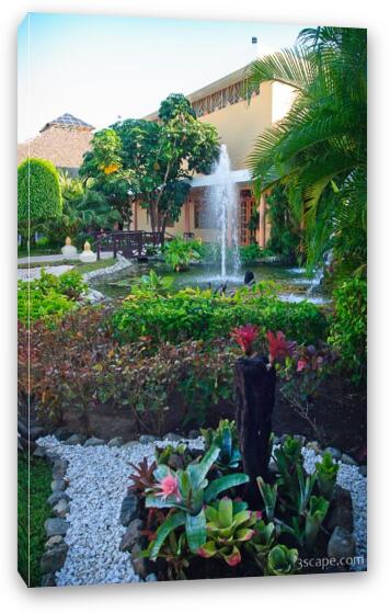 Landscaping at the Allegro Fine Art Canvas Print