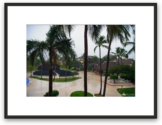 We had one day of rain, but the rest of the time was sunny and 85 degrees! Framed Fine Art Print
