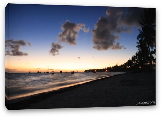 Sunrise over Punta Cana Fine Art Canvas Print