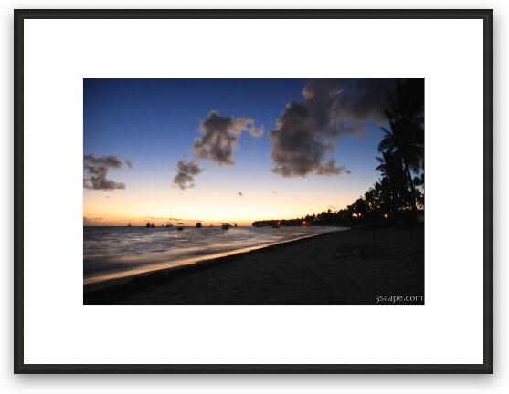 Sunrise over Punta Cana Framed Fine Art Print