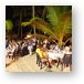 One night during the week, there was a beach party and buffet Metal Print