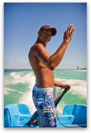 Ramon was our boat driver when we went diving with Seaquest Divers Fine Art Print