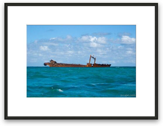 We dove the wreck of the Astron Framed Fine Art Print
