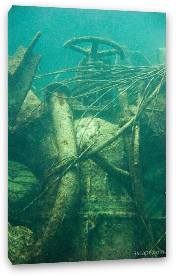 Wreckage of the Astron Fine Art Canvas Print