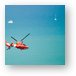 Coast Guard Rescue Helicopter Metal Print