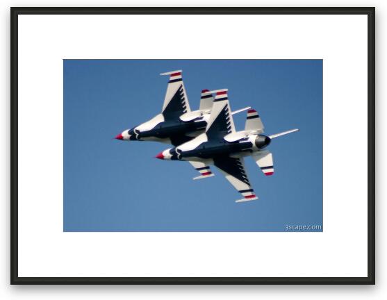USAF F-16 Thunderbirds in formation Framed Fine Art Print