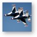 USAF F-16 Thunderbirds in formation Metal Print