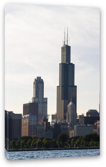311 S. Wacker Building and the Willis (Sears) Tower Fine Art Canvas Print