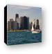 Sailboat and Chicago Skyline Canvas Print