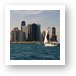 Sailboat and Chicago Skyline Art Print