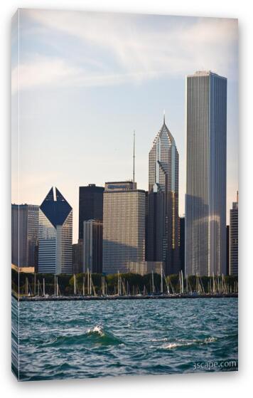 Smurfit-Stone, Prudential Plaza, and Aon Buildings Fine Art Canvas Print