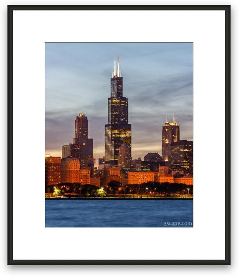Chicago's Willis (Sears) Tower Framed Fine Art Print
