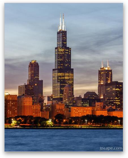 Chicago's Willis (Sears) Tower Fine Art Metal Print