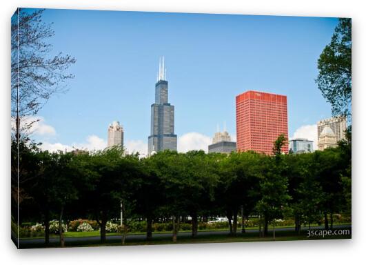 Sears Tower from Grant Park Fine Art Canvas Print