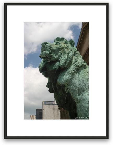 The Lion at the Art Institute Framed Fine Art Print
