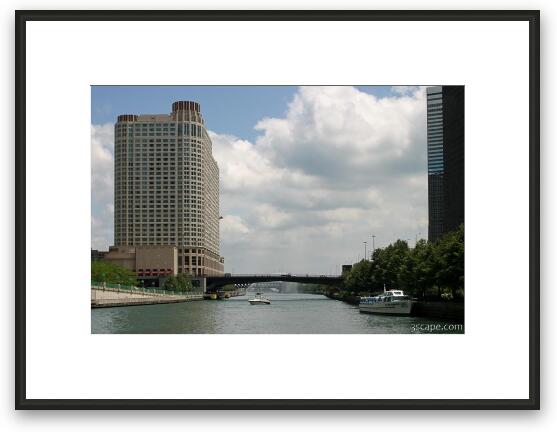 Sheraton on the Chicago River Framed Fine Art Print