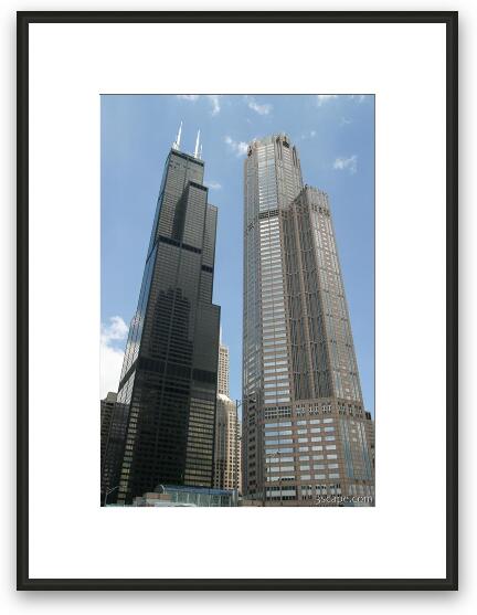 Willis (Sears) Tower and 311 S. Wacker Framed Fine Art Print