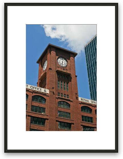 Clock Tower at 320 N. Clark Framed Fine Art Print