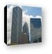 Aon Building (left), Fairmont Hotel and 2 Prudential Plaza (middle), and Swissotel Chicago (right) Canvas Print
