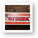 The Ottawa Line, old farm equipment sign Art Print