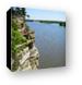 The Illinois River looking from Starved Rock State Park Canvas Print