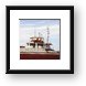 L.E. Block - Rusted out frieghter in Escanaba, MI Framed Print