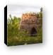 The ruins of an old iron furnace (Bay Furnace Campground) Canvas Print