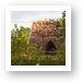 The ruins of an old iron furnace (Bay Furnace Campground) Art Print