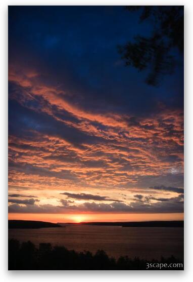 Sunrise over Lake Superior Fine Art Metal Print