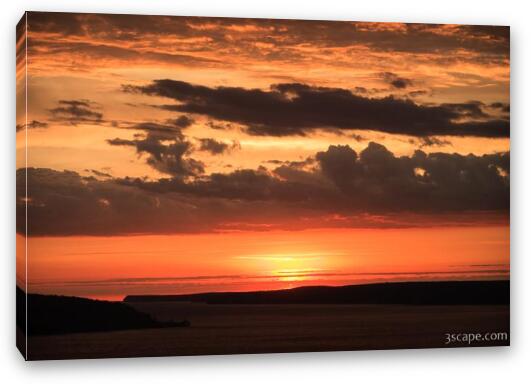 Sunrise over Lake Superior Fine Art Canvas Print