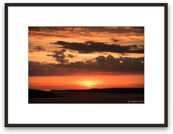 Sunrise over Lake Superior Framed Fine Art Print