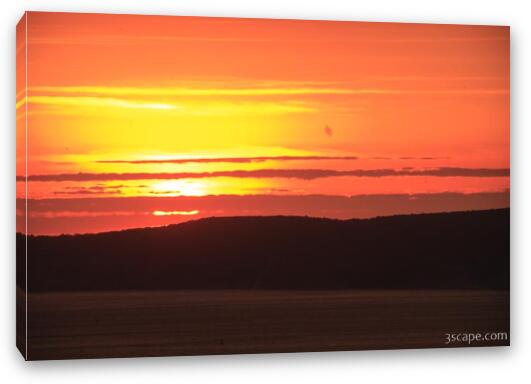 Sunrise over Lake Superior Fine Art Canvas Print
