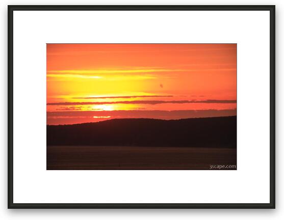 Sunrise over Lake Superior Framed Fine Art Print