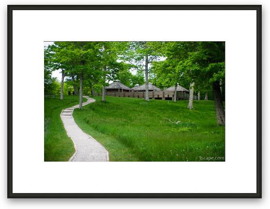 One of the visitor centers in Pictured Rocks National Lakeshore Framed Fine Art Print