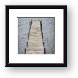 Private dock with seagulls Framed Print