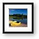 Kayaks by the Platte River Framed Print